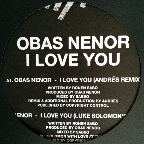 Obas Nenor - I Love You | Strictly Rhythm (SRNYC005)