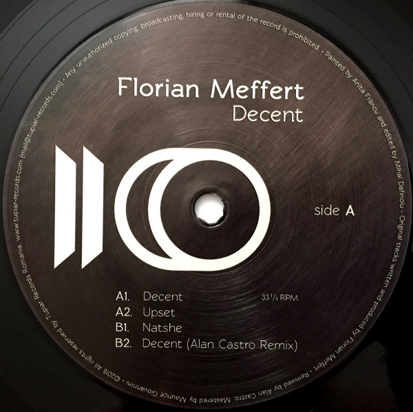 Florian Meffert - Decent EP | Tupiar Records (TPRV004) - 3