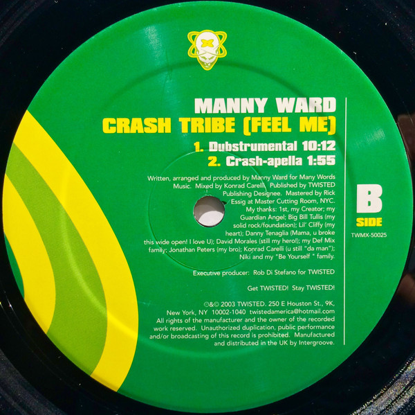 Manny Ward - Crash Tribe (Feel Me) | Twisted America Records (TWMX-50025) - 4