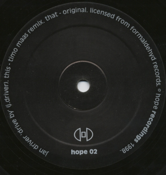Jan Driver - Drive By | Hope Recordings (hope 02) - main