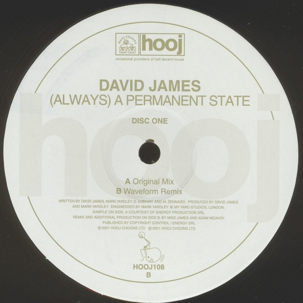 David James - (Always) A Permanent State | Hooj Choons (HOOJ 108) - 3 David James - (Always) A Permanent State | Hooj Choons (HOOJ 108) - 3