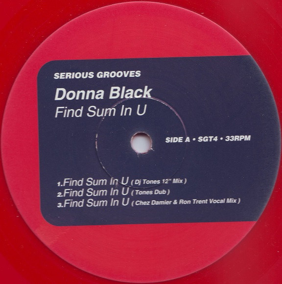 Donna Black - Find Sum In U | Serious Grooves (SGT4) Donna Black - Find Sum In U | Serious Grooves (SGT4)