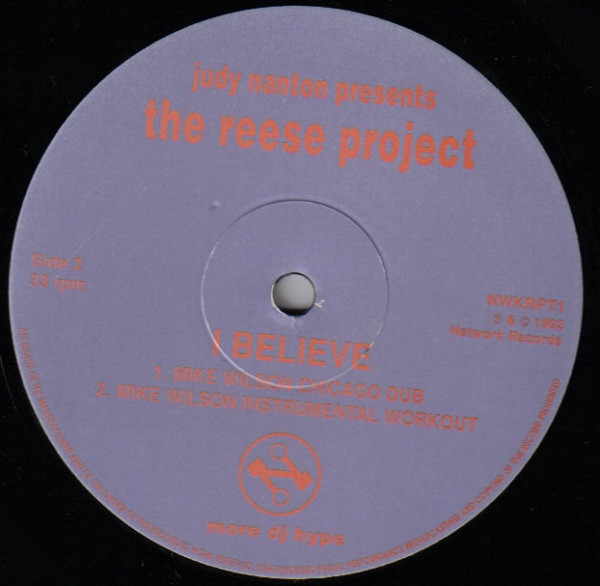 Judy Nanton Presents The Reese Project - I Believe | Network Records (NWKRPT 1) - 2 Judy Nanton Presents The Reese Project - I Believe | Network Records (NWKRPT 1) - 2