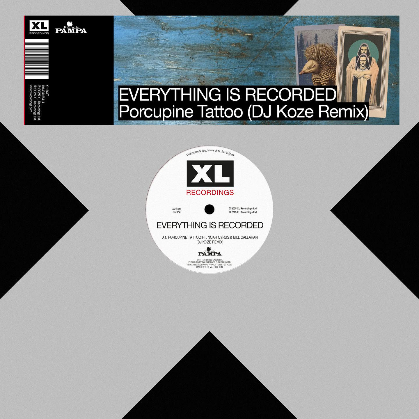 Everything Is Recorded - Porcupine Tattoo (Dj Koze Remix) | XL Recordings (XL1564DS)