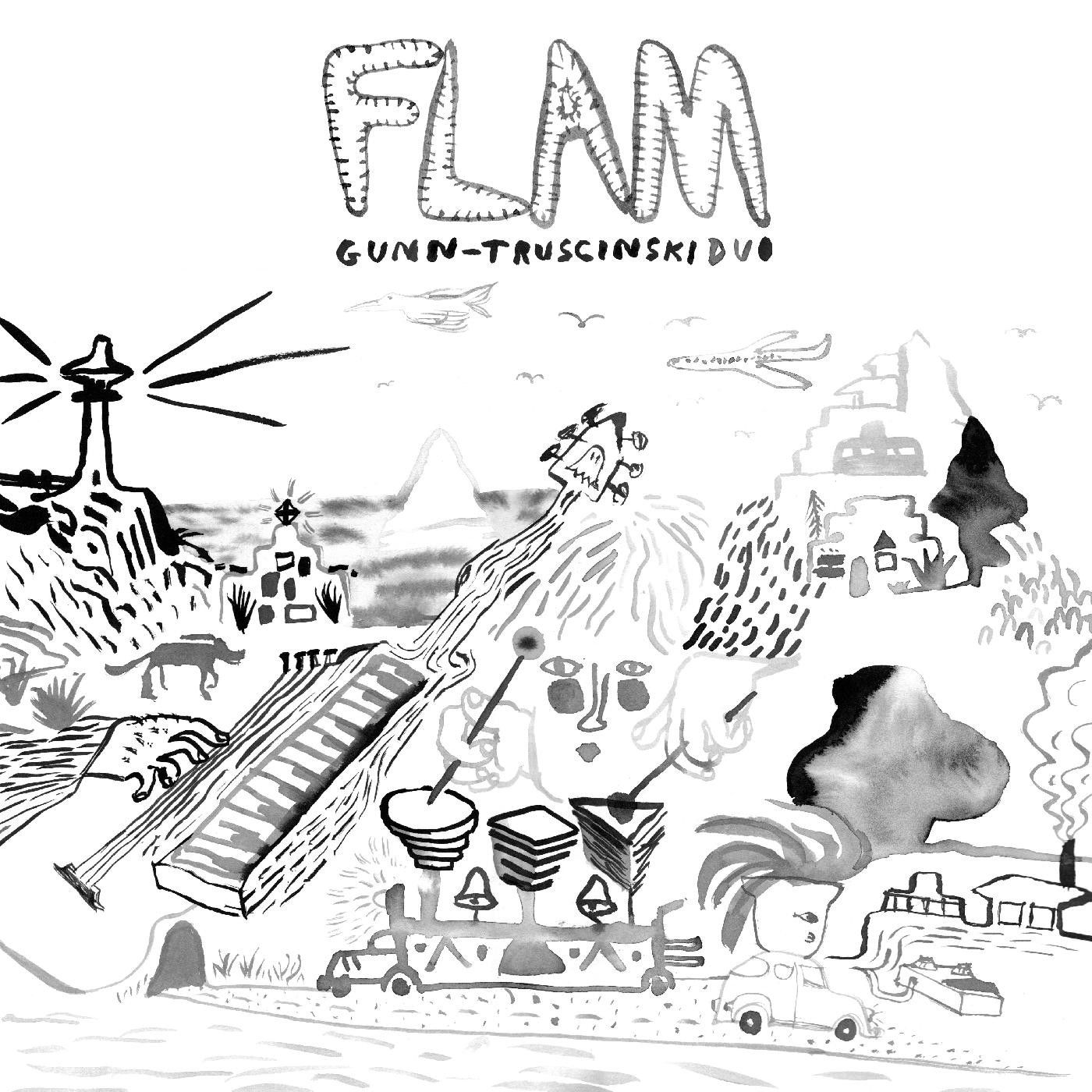 Gunn-Truscinski Duo - Flam (INDIE EXCLUSIVE, TRANSPARENT PINK VINYL) | Three Lobed Recordings () - main Gunn-Truscinski Duo - Flam (INDIE EXCLUSIVE, TRANSPARENT PINK VINYL) | Three Lobed Recordings () - main