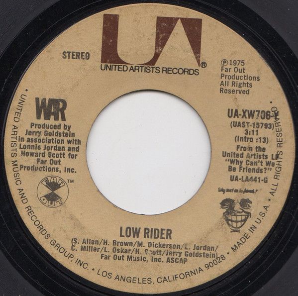 War - Low Rider | United Artists Records (UA-XW706-Y)