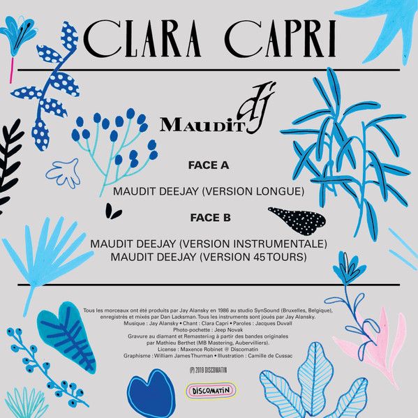 Clara Capri - Maudit DJ | Discomatin (DISCOMAT006) - 2 Clara Capri - Maudit DJ | Discomatin (DISCOMAT006) - 2