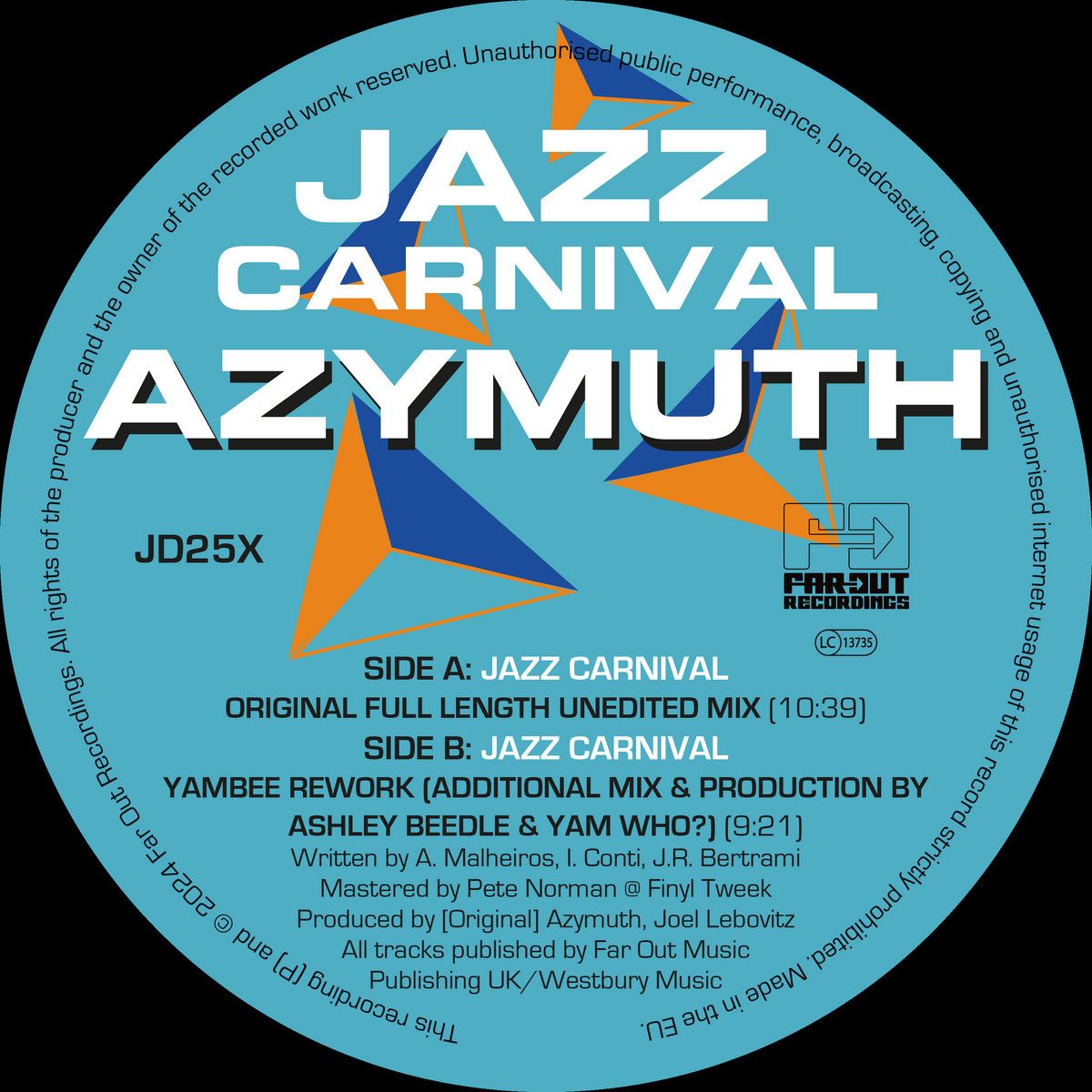Azymuth - Jazz Carnival | Far Out Recordings (JD25X)
