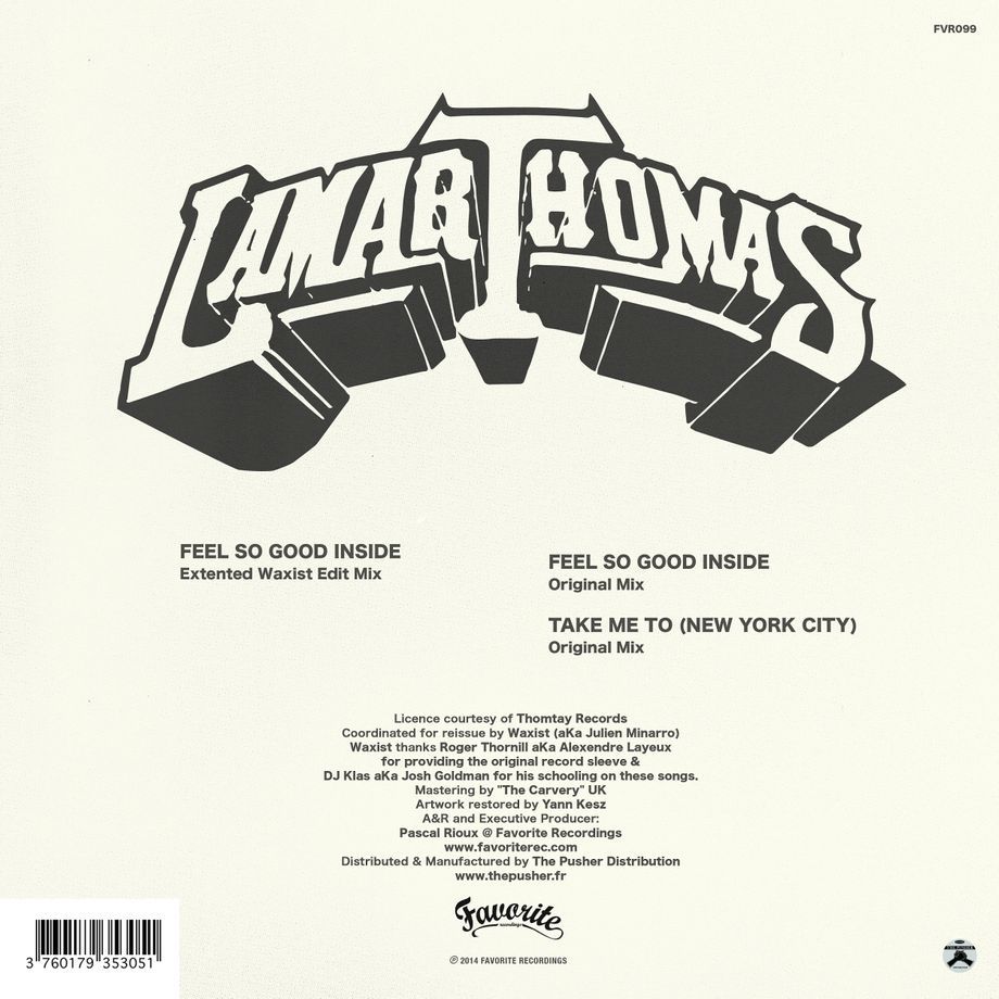 Lamar Thomas - Feel So Good Inside | Favorite Recordings (FVR099) - 2 Lamar Thomas - Feel So Good Inside | Favorite Recordings (FVR099) - 2