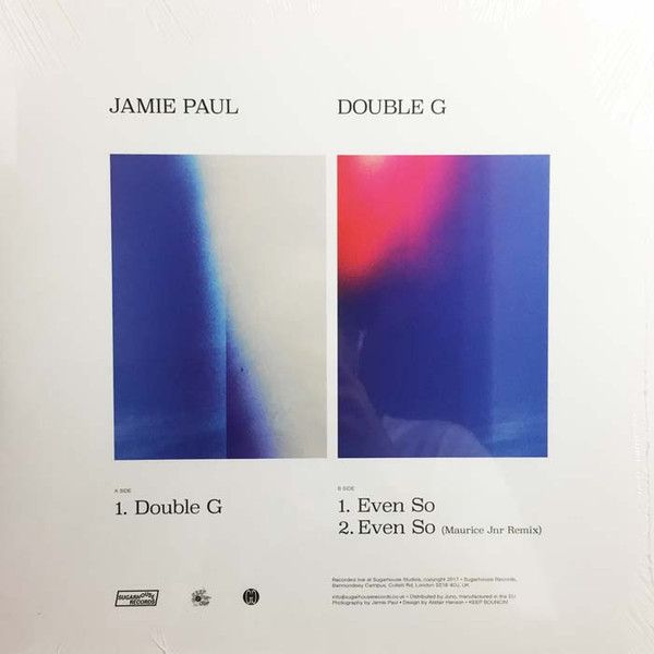 Jamie Paul - Double G | Sugarhouse Records (SUGAR004) - 2