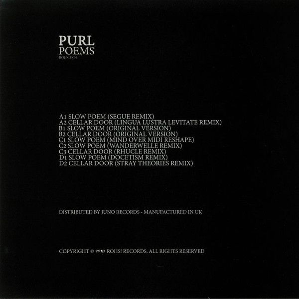Purl - Poems | Rohs! Records (ROHS!JX01) - 2 Purl - Poems | Rohs! Records (ROHS!JX01) - 2