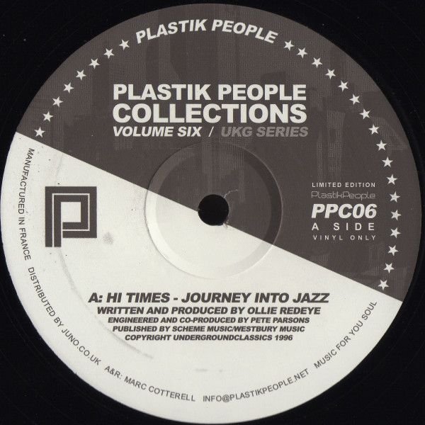 Various - Plastik People Collections Volume Six (UKG Series) | Plastik People Collections (PPC06)
