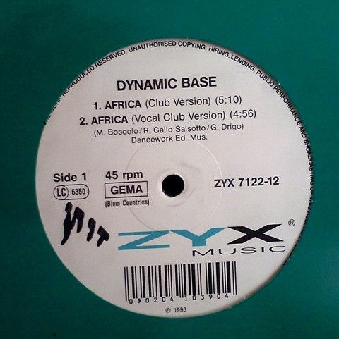 Dynamic Base - Africa | ZYX Music (ZYX 7122-12)