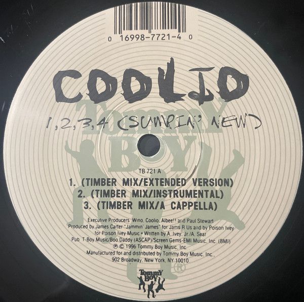 Coolio - 1, 2, 3, 4 (Sumpin' New) | Tommy Boy (TB 721) - main Coolio - 1, 2, 3, 4 (Sumpin' New) | Tommy Boy (TB 721) - main