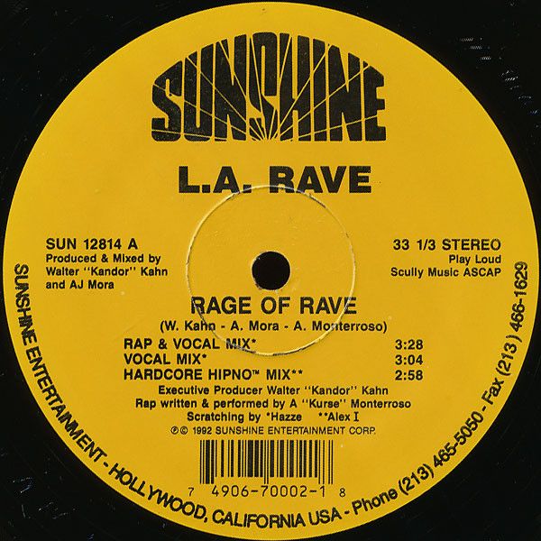 L.A. Rave - Rage Of Rave | Sunshine Entertainment (SUN 12814) - main L.A. Rave - Rage Of Rave | Sunshine Entertainment (SUN 12814) - main