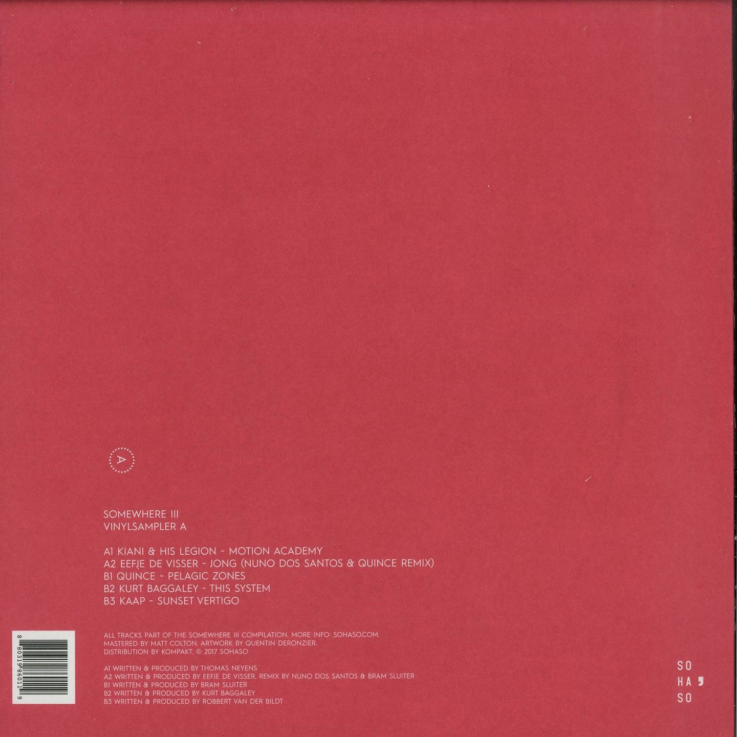 Various - Somewhere III - Vinylsampler A | Something Happening, Somewhere (SOHASO 013A) - 2