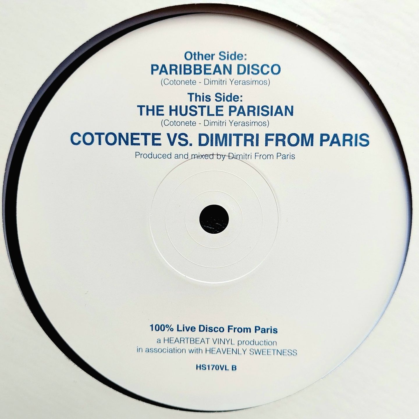 Cotonete Vs Dimitri From Paris - Paribbean Disco / The Hustle Parisian | Heavenly Sweetness (HS170VL) - 2 Cotonete Vs Dimitri From Paris - Paribbean Disco / The Hustle Parisian | Heavenly Sweetness (HS170VL) - 2