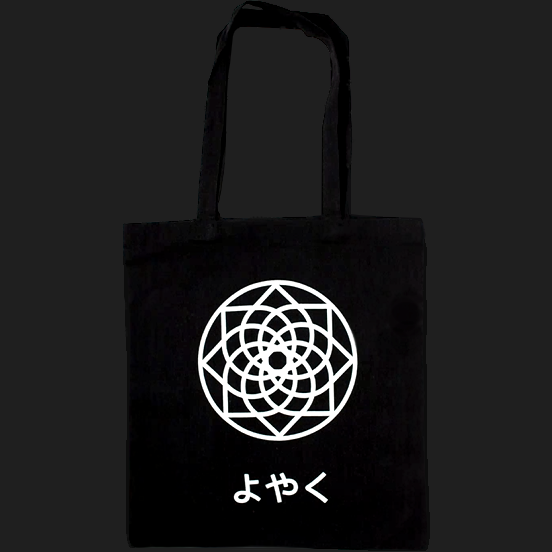 Yoyaku - Black Tote Bag - main Yoyaku - Black Tote Bag - main