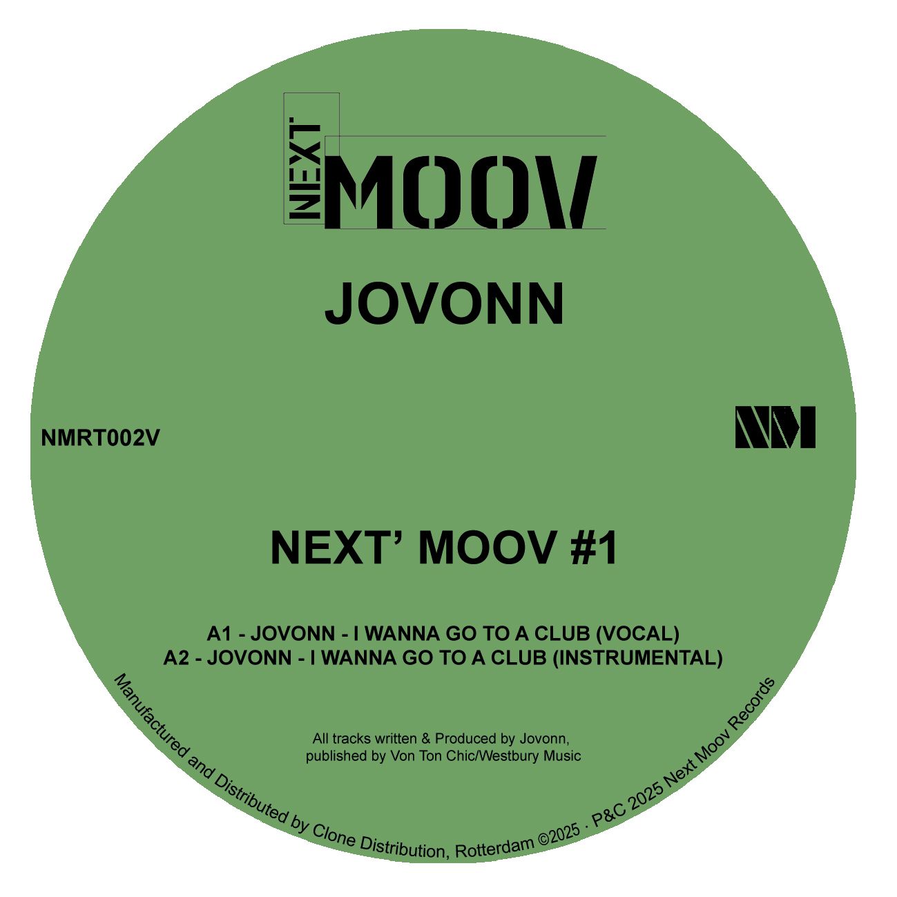 Jovonn - Next Moov #1 | Next Moov Records (NMRT002V)