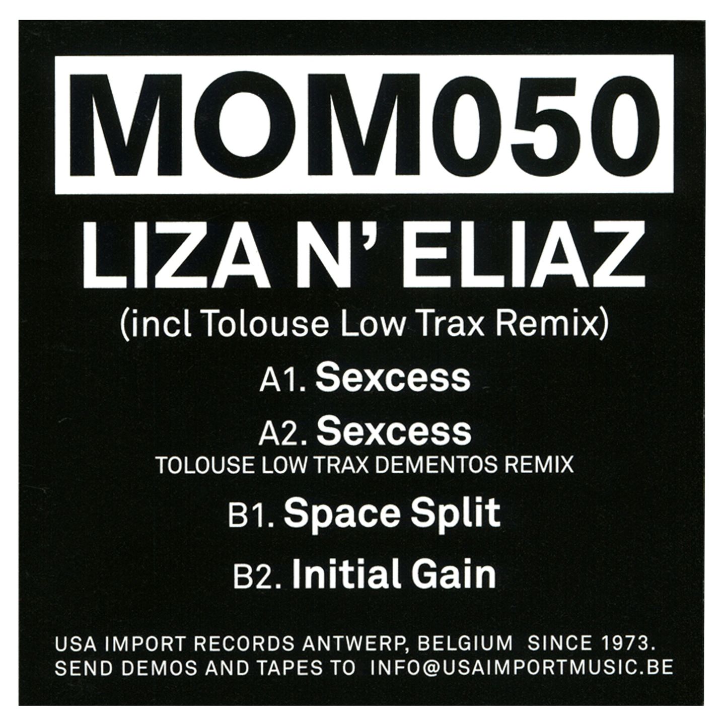 Liza 'N' Eliaz  &  Tolouse Low Trax - Initial Gain (incl. Tolouse Low Trax Remix) | USA Import Music (MOM050) - 2