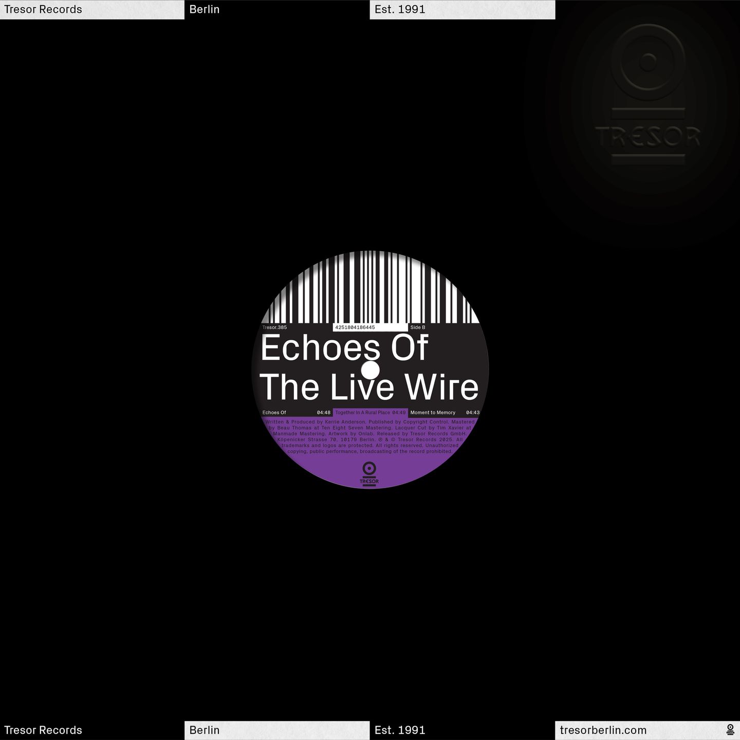 Kerrie - Echoes Of The Live Wire | Tresor (TRESOR385) - 2