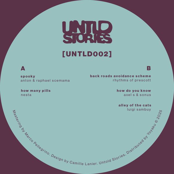 Anton & Raphael Scemama & Axel S & Nesta & Rhythms of Prescott & Sonus - VA - UNTLD002 (Blue Marbled Vinyl) | Untold Stories London (UNTLD002) - 4 Anton & Raphael Scemama & Axel S & Nesta & Rhythms of Prescott & Sonus - VA - UNTLD002 (Blue Marbled Vinyl) | Untold Stories London (UNTLD002) - 4