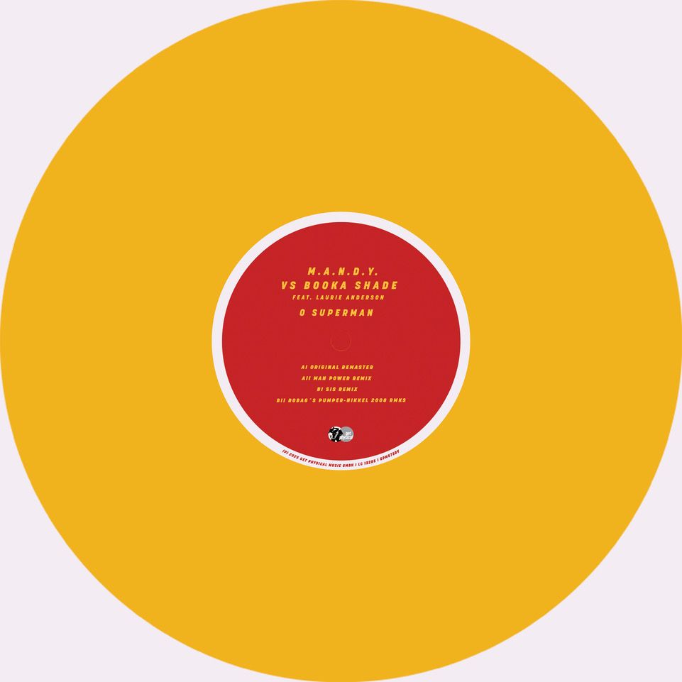 M.A.N.D.Y. vs. Booka Shade & Laurie Anderson - O Superman 2025 (Yellow Vinyl, RedLabel, Ltd) | Get Physical Music (GPM573-YV) - 2 M.A.N.D.Y. vs. Booka Shade & Laurie Anderson - O Superman 2025 (Yellow Vinyl, RedLabel, Ltd) | Get Physical Music (GPM573-YV) - 2