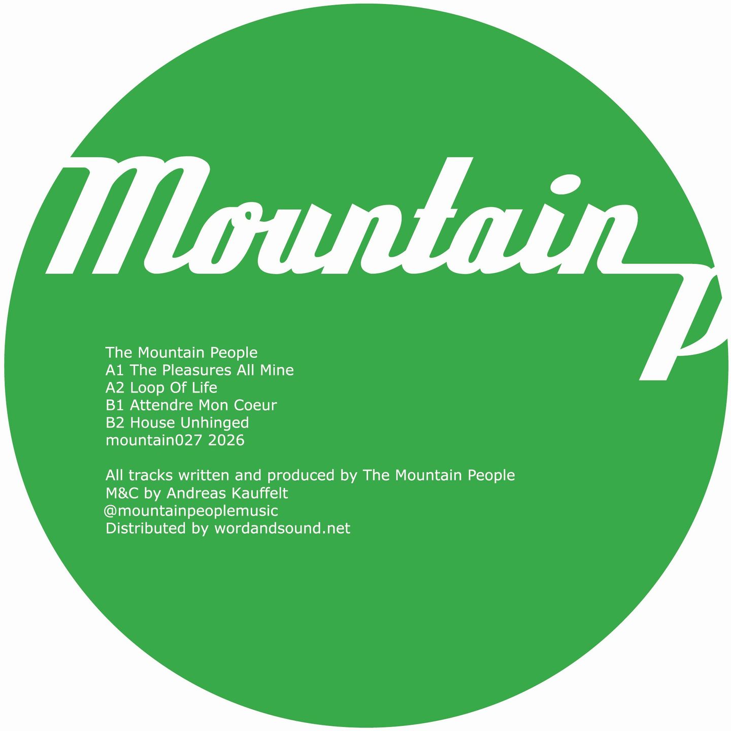 The Mountain People - The Pleasures All Mine | Mountain People (MOUNTAIN027) - main