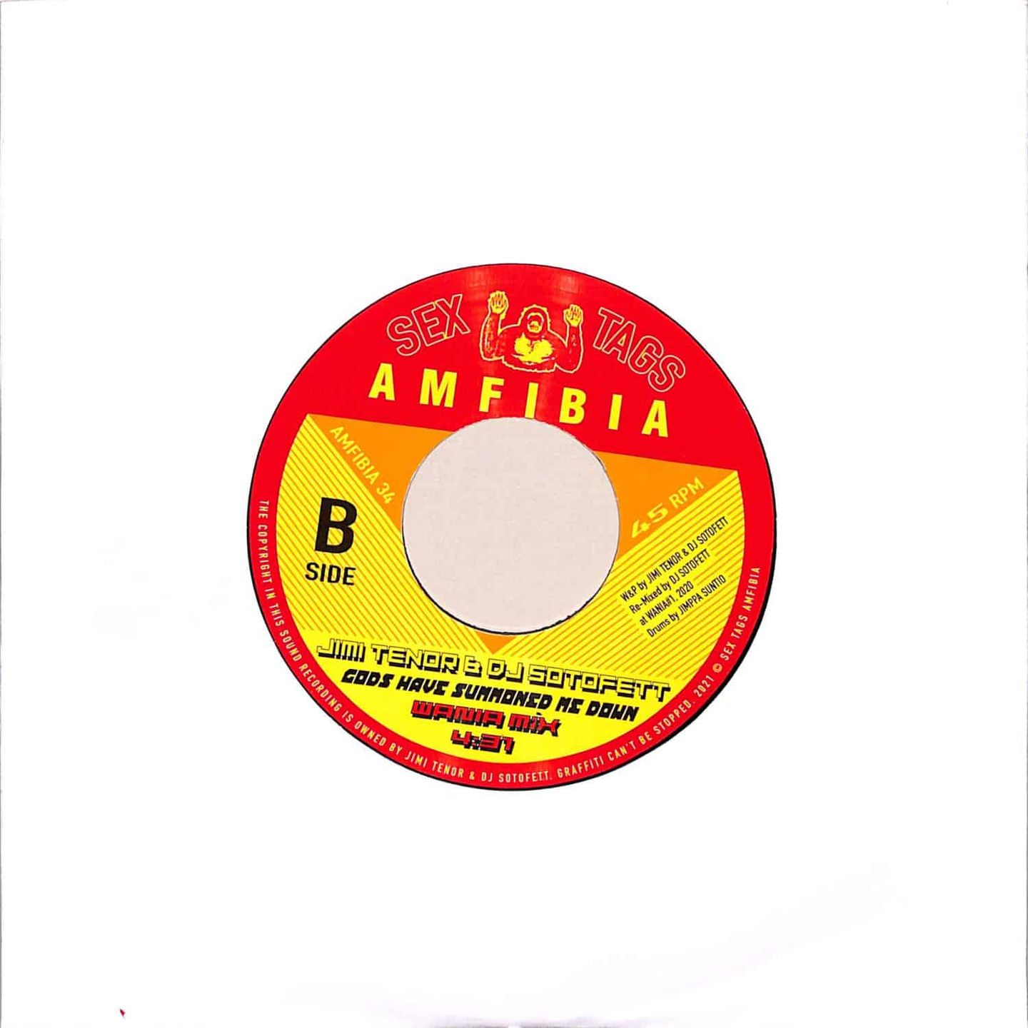 Jimi Tenor & DJ Sotofett - Gods Have Summoned Me Down | Sex Tags Amfibia (AMFIBIA034) - 2 Jimi Tenor & DJ Sotofett - Gods Have Summoned Me Down | Sex Tags Amfibia (AMFIBIA034) - 2