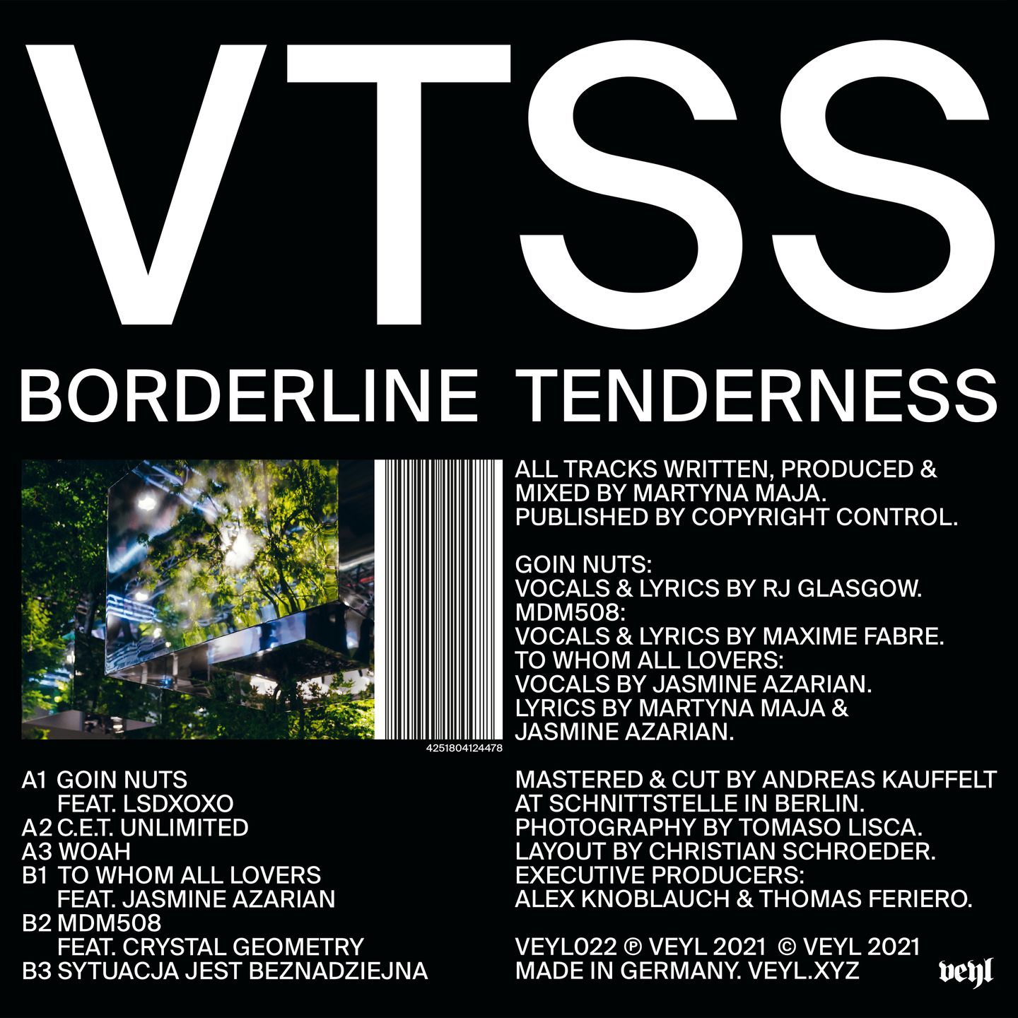VTSS - Borderline Tenderness (Repress) | VEYL (VEYL022) - 2