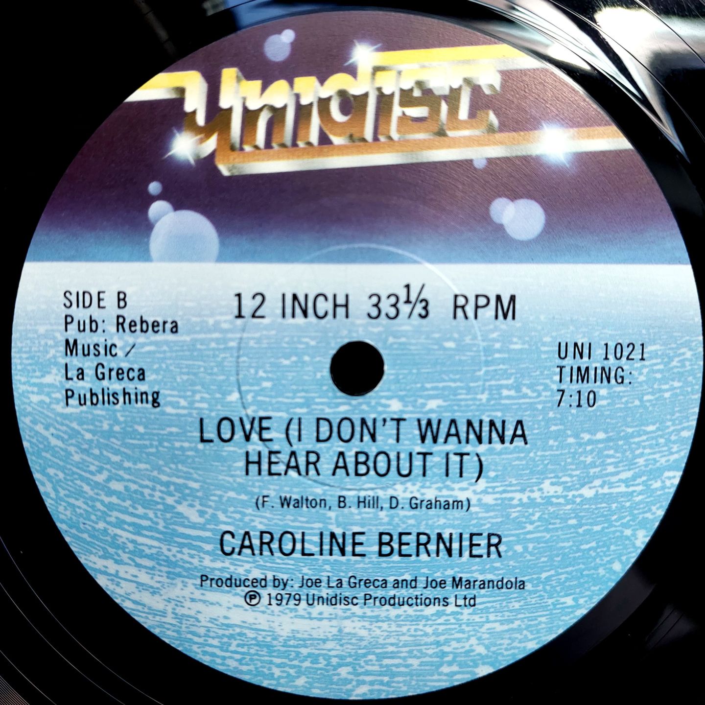 Caroline Bernier - Love (I Don't Wanna Hear About It) | Unidisc (UNI-1021) - 3 Caroline Bernier - Love (I Don't Wanna Hear About It) | Unidisc (UNI-1021) - 3
