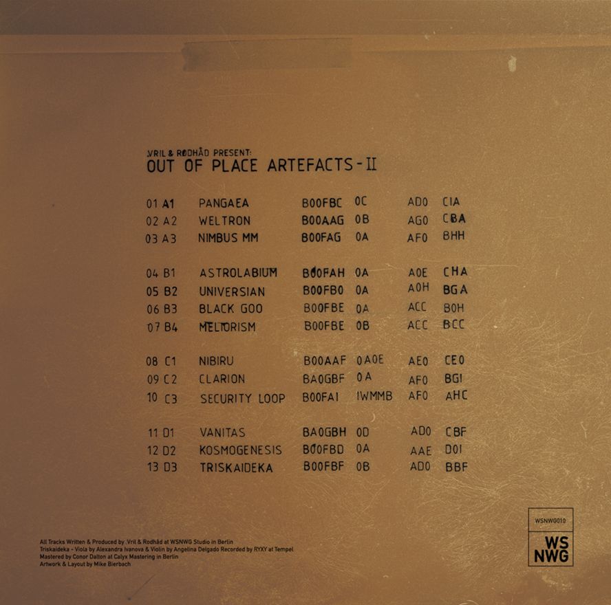 Vril & Rødhåd - Out Of Place Artefacts - II (2LP) | WSNWG (WSNWG010) - 2