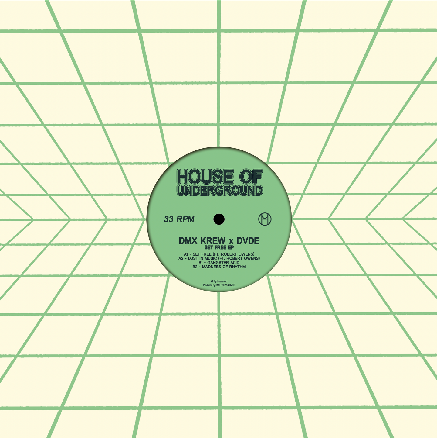 DMX Krew x DVDE  &  Robert Owens - Set Free EP (Feat. Robert Owens) | House Of Underground (HOU08)