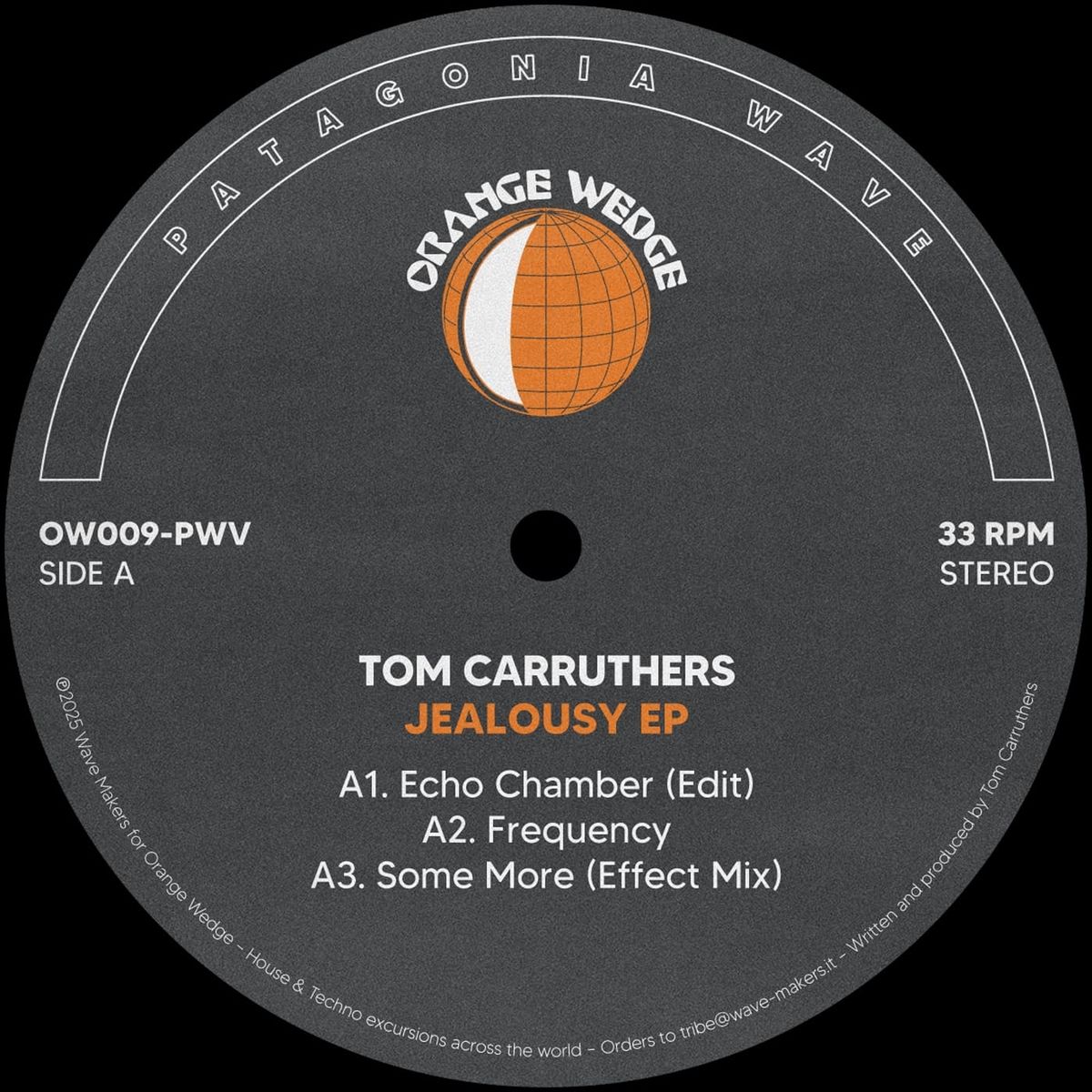 Tom Carruthers - Jealousy EP | Orange Wedge (OW009) - main