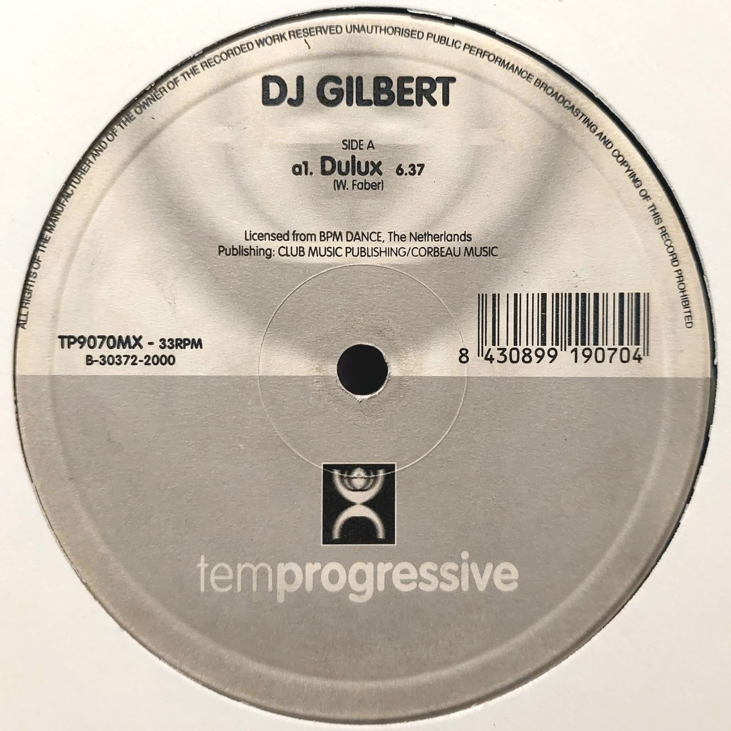 DJ Gilbert - Dulux | Temprogressive (TP9070MX) - main DJ Gilbert - Dulux | Temprogressive (TP9070MX) - main