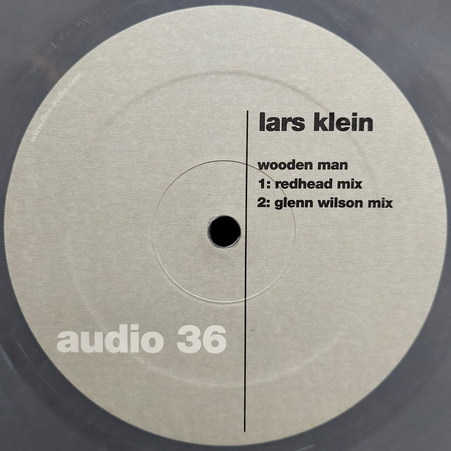 Lars Klein  &  Redhead  &  Glenn Wilson - Wooden Man (Grey Marbled Vinyl) | Fine Audio Recordings (audio 036 ltd.) - main