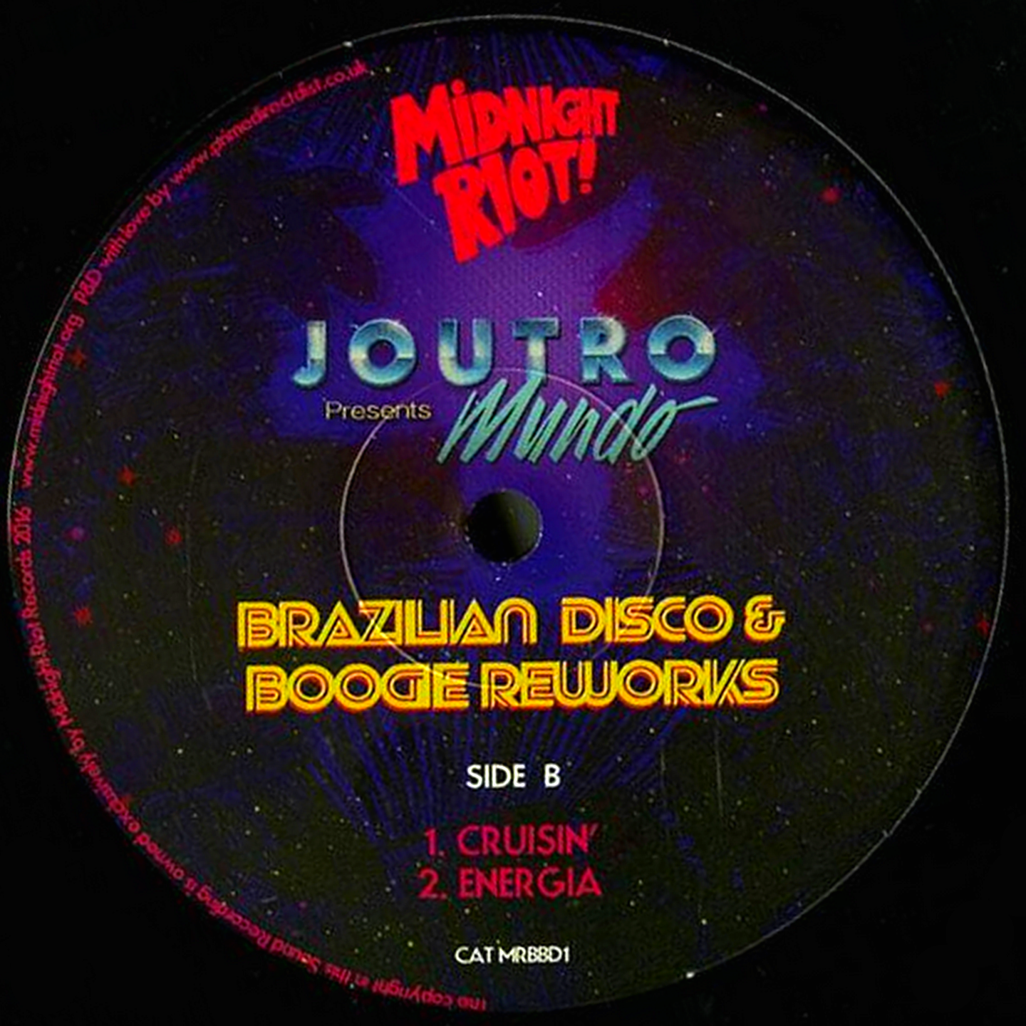 Joutro Mundo - Brazilian Disco & Boogie Reworks | Midnight Riot Recordings (MRBBD1) - 2