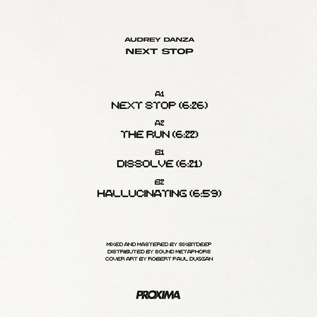 Audrey Danza - Next Stop | Proxima (PROXIMA010) | Proxima (PROXIMA010) - 4