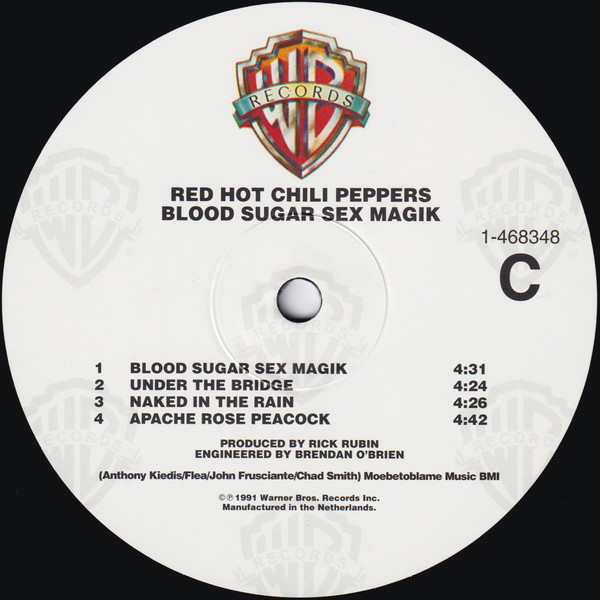 Red Hot Chili Peppers - Blood Sugar Sex Magik | Warner Bros. Records (468348-1) - 6 Red Hot Chili Peppers - Blood Sugar Sex Magik | Warner Bros. Records (468348-1) - 6