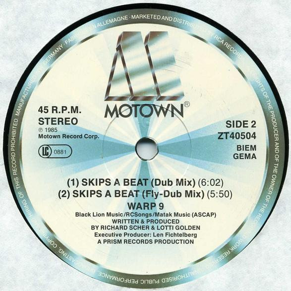 Warp 9 - Skips A Beat | Motown (ZT40504) - 4