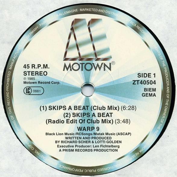 Warp 9 - Skips A Beat | Motown (ZT40504) - 3