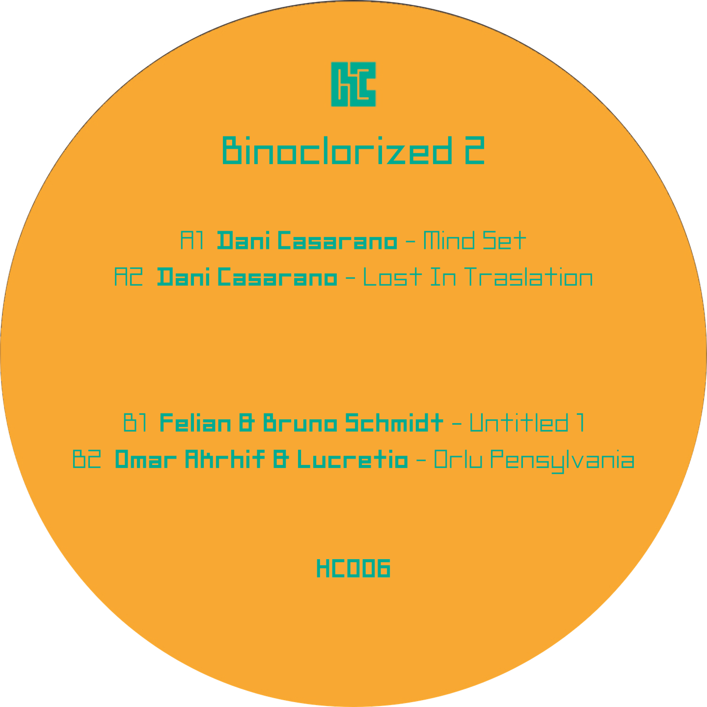Various Artists - Binoclorized 2 | Hearing Colours (HC006) - 2 Various Artists - Binoclorized 2 | Hearing Colours (HC006) - 2