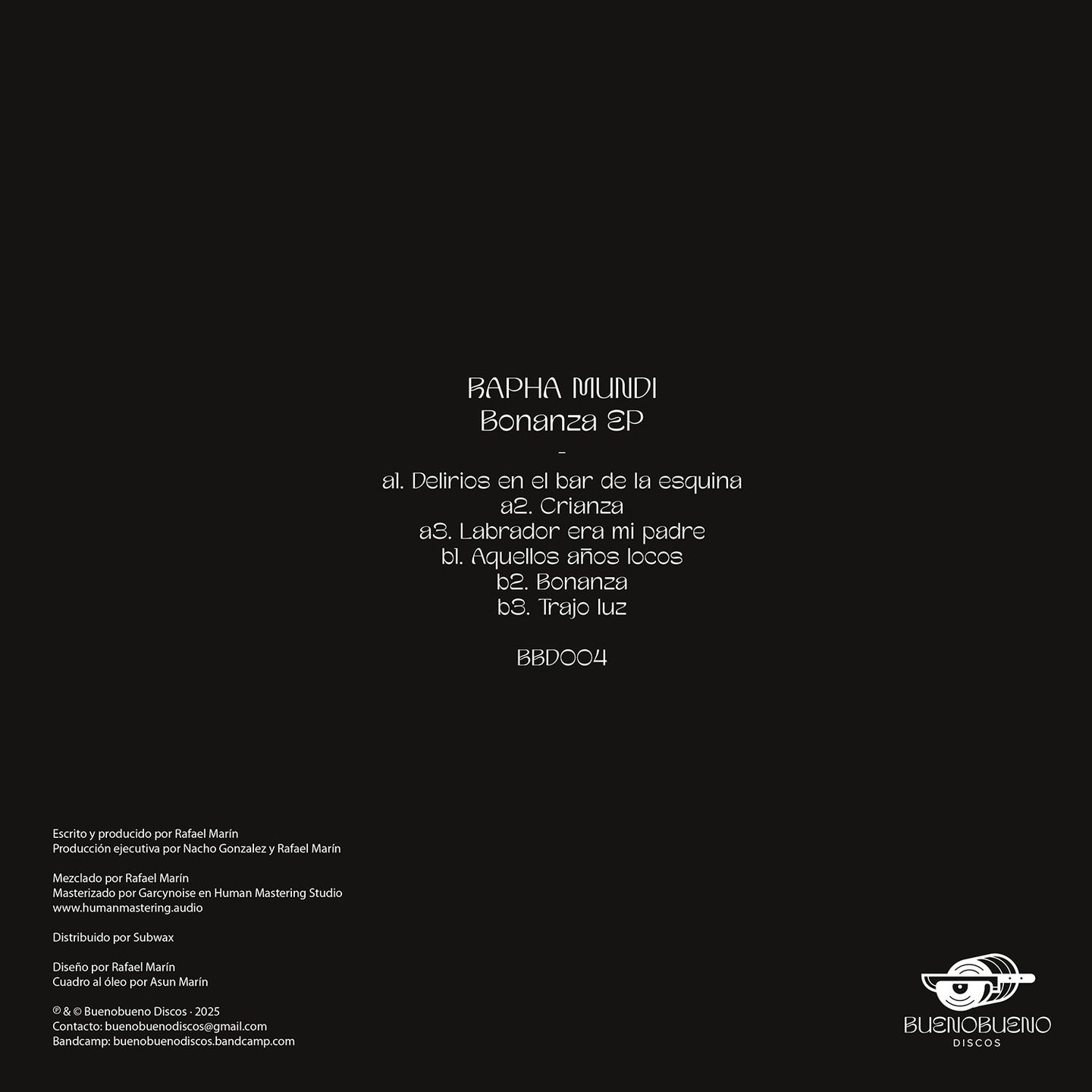 Rapha Mundi - Bonanza EP | Buenobueno Discos (BBD004) - 2