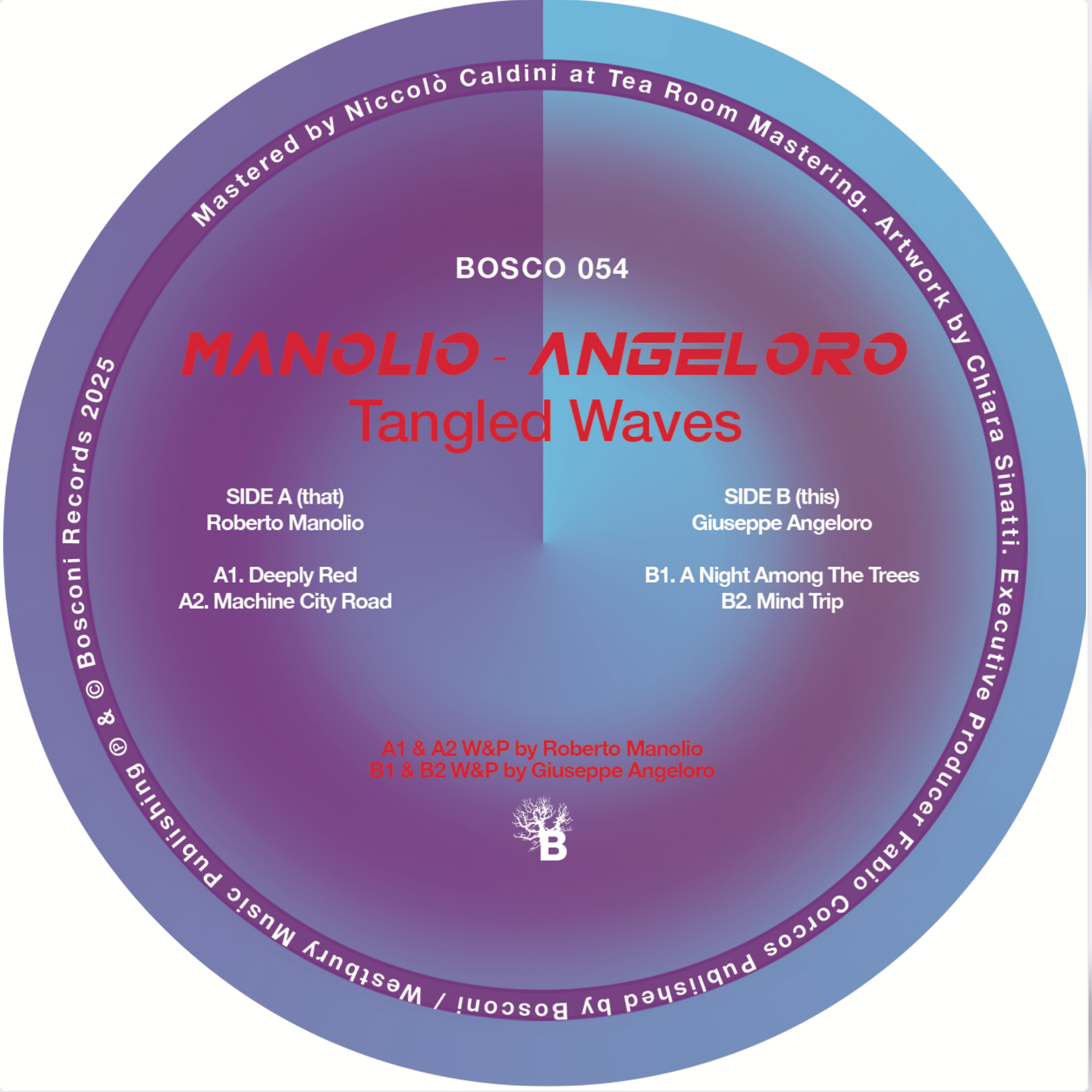 Giuseppe Angeloro  &  Roberto Manolio - Tangled Waves | Bosconi Records (Bosco054) - 2