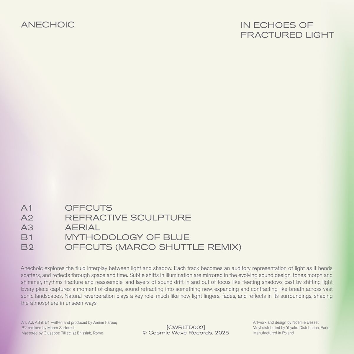Anechoic - In Echoes Of Fractured Light | Cosmic Wave Records (CWRLTD002) - 2 Anechoic - In Echoes Of Fractured Light | Cosmic Wave Records (CWRLTD002) - 2