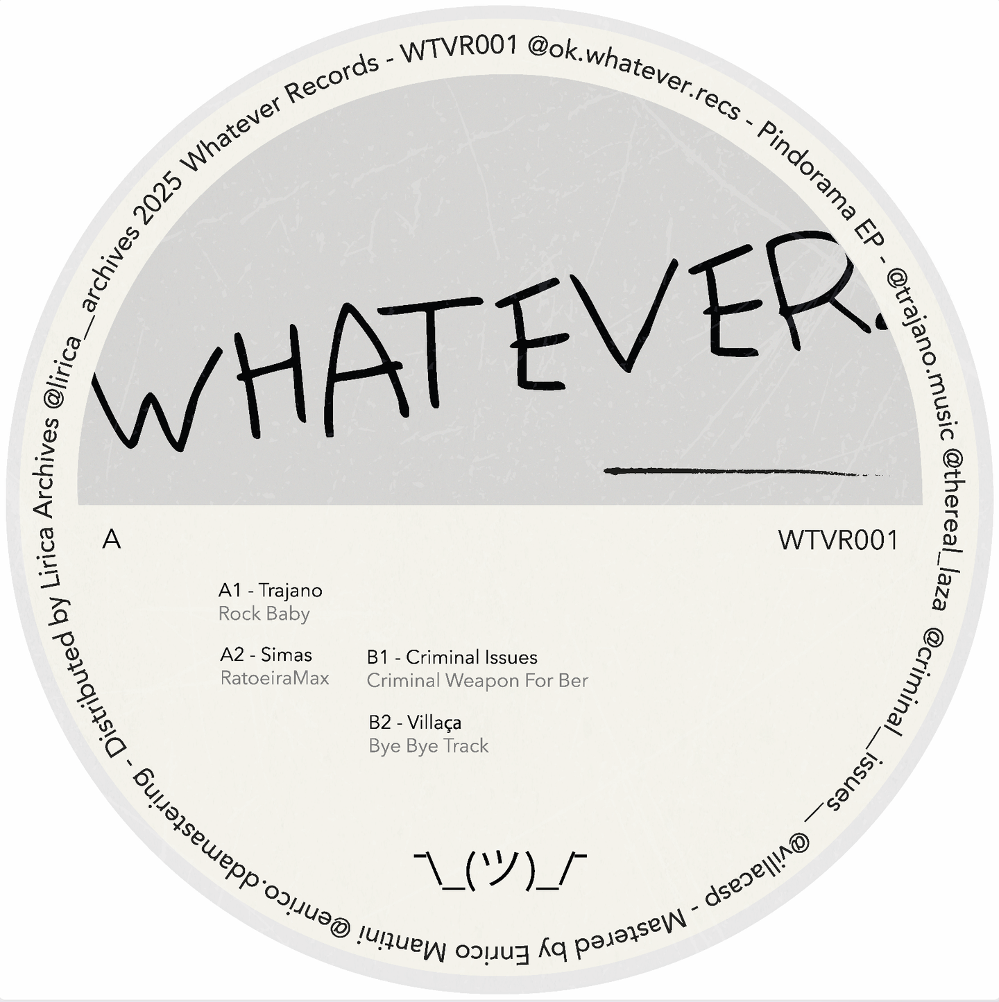 Various Artists - Pindorama EP | Whatever Records (WTVR001) - main