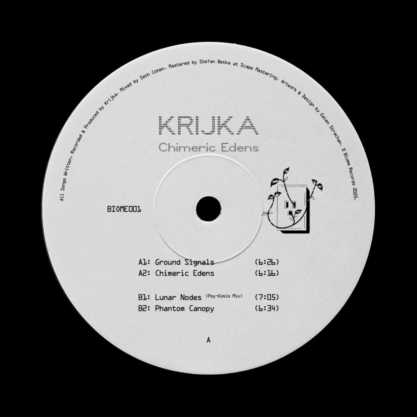 Krijka - Chimeric Edens EP | Biome (BIOME01) - main Krijka - Chimeric Edens EP | Biome (BIOME01) - main