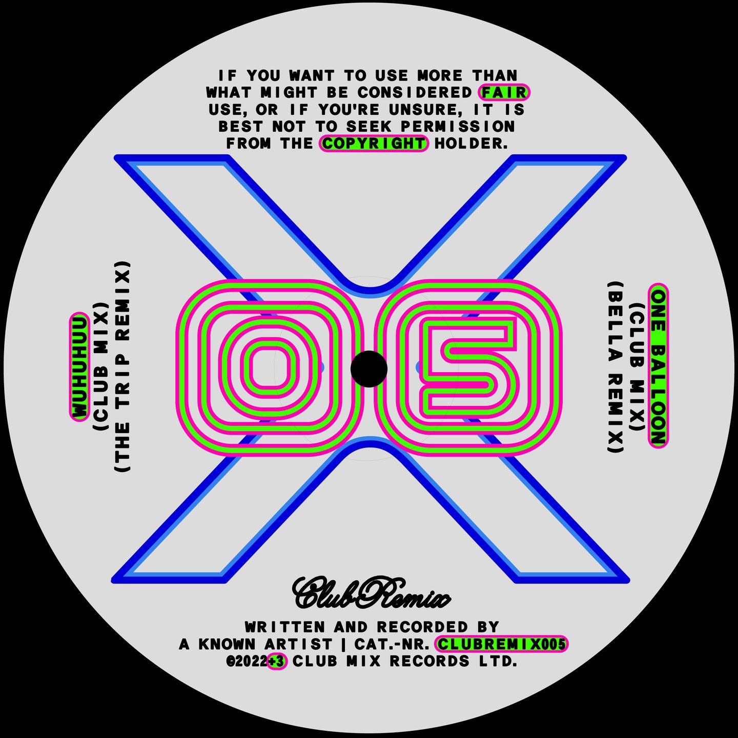 Known Artist - CLUB REMIX 005 | Club Mix Records ()