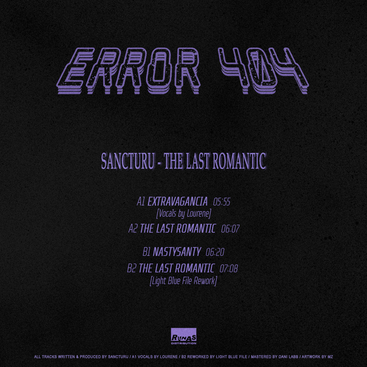 Sancturu - The Last Romantic | Error 404 Records (ERROR404-02) - 4