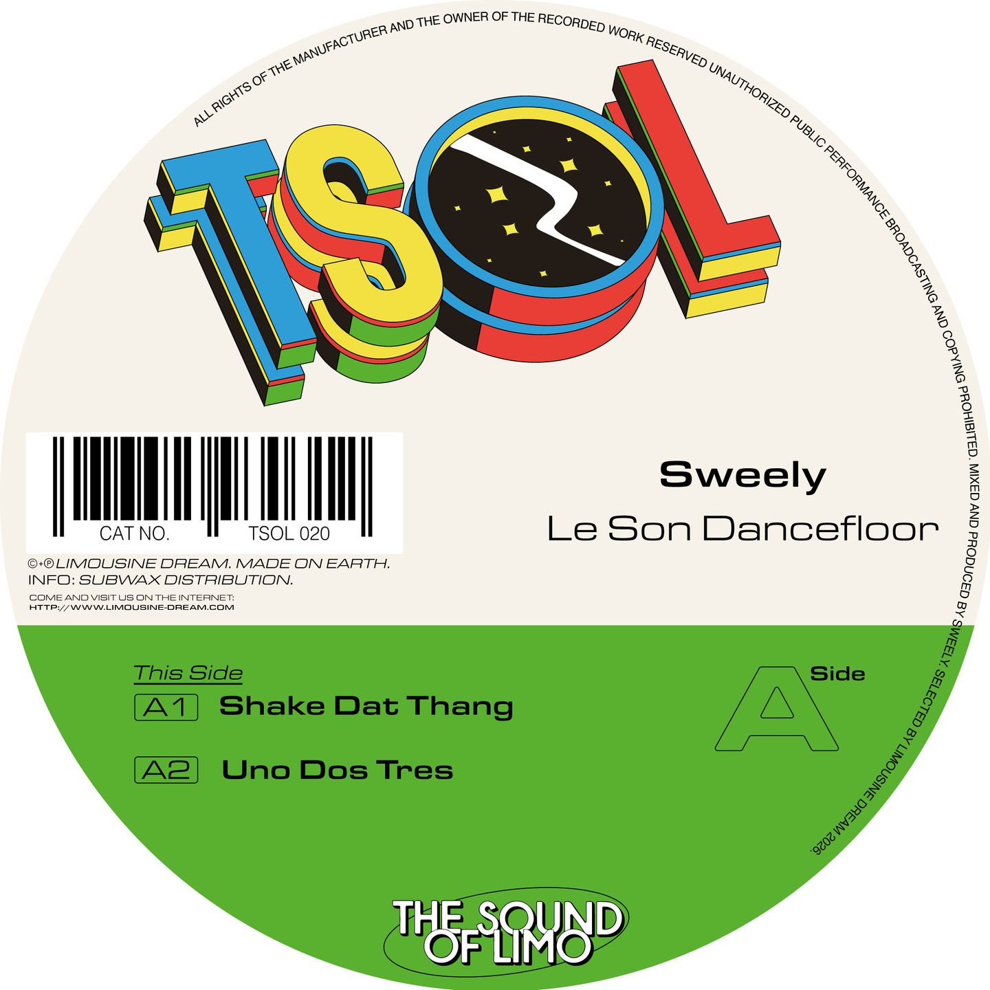 Sweely - Le Son Dancefloor | Limousine Dream (TSOL 020) - 2 Sweely - Le Son Dancefloor | Limousine Dream (TSOL 020) - 2